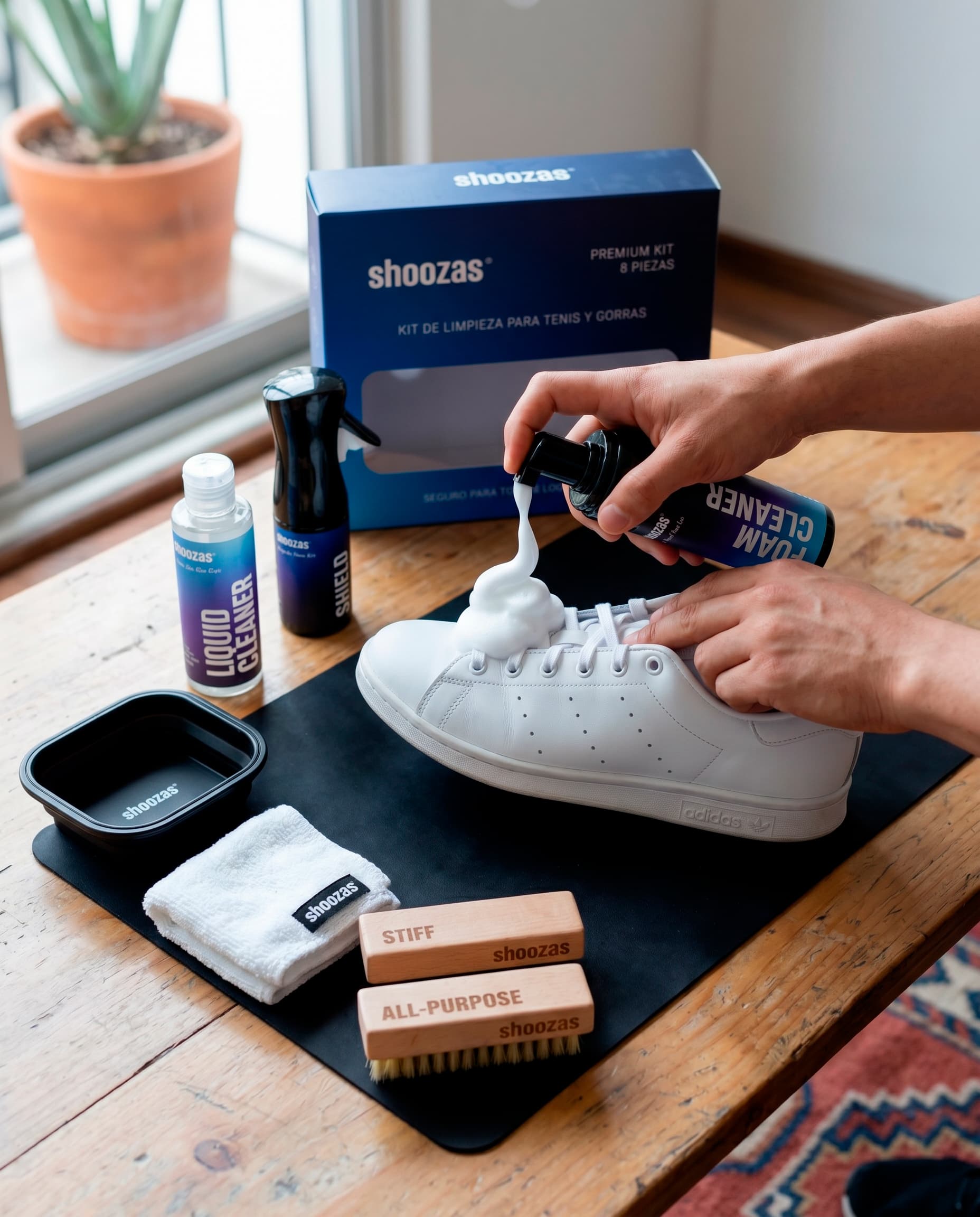 leather sneaker conditioner hand cleaning premium — Shoozas Studio